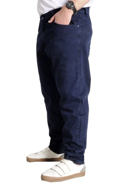 Büyük Beden Erkek Kot Pantolon Klasik Armina 23903 Blue Black