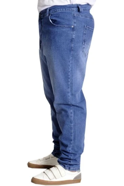 Büyük Beden Erkek Kot Pantolon Klasik Pure Star 23907 Açık Mavi