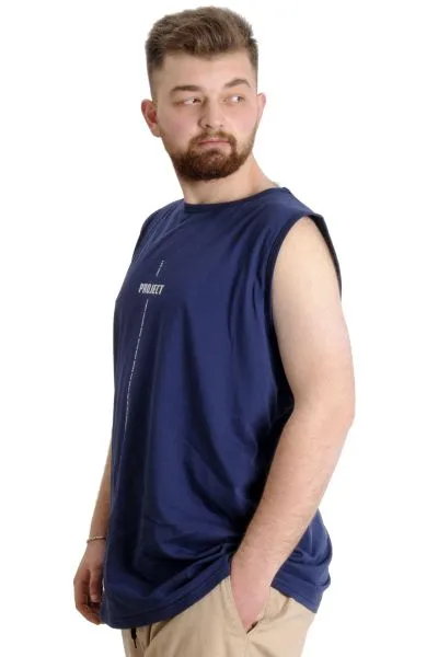 Büyük Beden Erkek Atlet PROJECT 23004 İndigo [product_color]