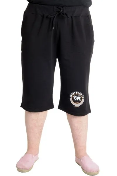 Büyük Beden Erkek Kapri SPORT WEAR CO 23505 Siyah [product_color]