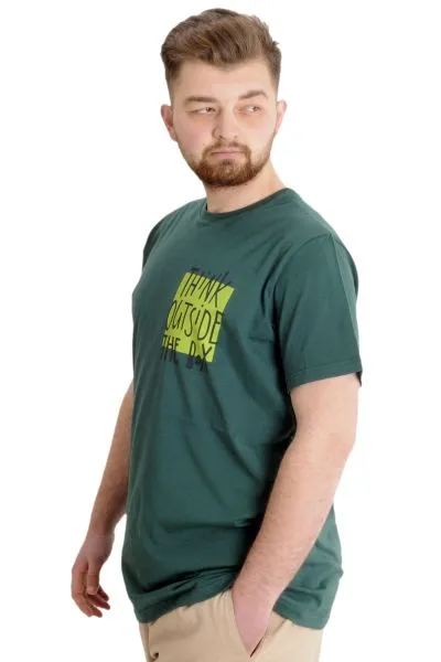Büyük Beden Erkek T-shirt OUTSIDE 23106 Nefti [product_color]