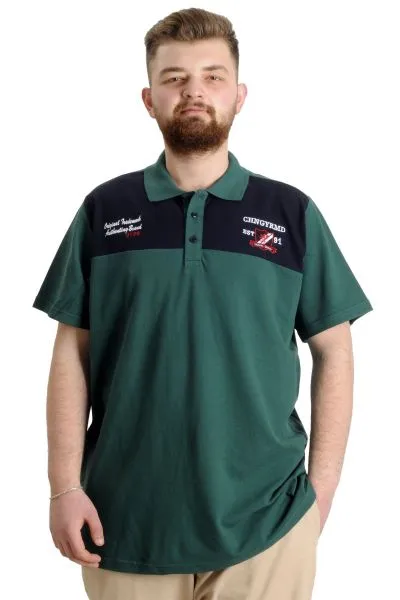Büyük Beden Erkek T-shirt Polo CHNGYRMD 23328 Nefti [product_color]