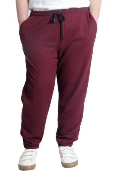 Eşofman Altı Lastikli Paça Waffle 23501 Bordo [product_color]