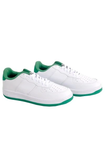 Büyük Numara Ayakkabı AIR SKIN 5027 Beyaz-Yeşil