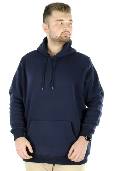 Büyük Beden Sweat Kapson Kangoroo Pocket Recycle B20532 LACİVERT LACIVERT