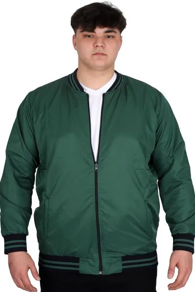 Büyük Beden Erkek Çift Taraflı Mont 23652 Lacivert-Yeşil