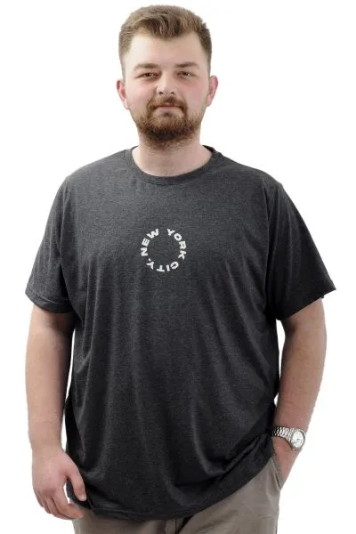 Big Size Mens T-shirt Crew Neck NEW YORK U24081 Anrtamelanj