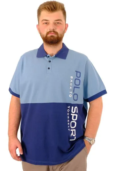 Big Size Mens Polo T-Shirt POLO SPORT U24323 Indigo