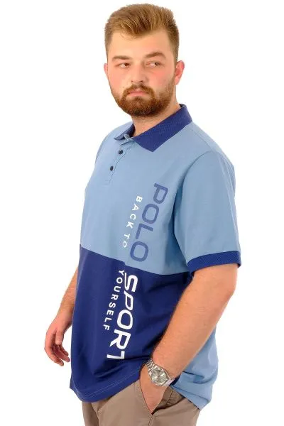 Big Size Mens Polo T-Shirt POLO SPORT U24323 Indigo