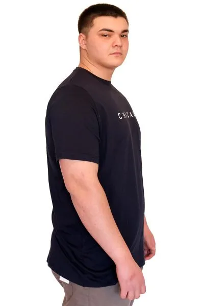 Big Size Mens T-Shirt Crew Neck CHICAGO  U25010 Navy