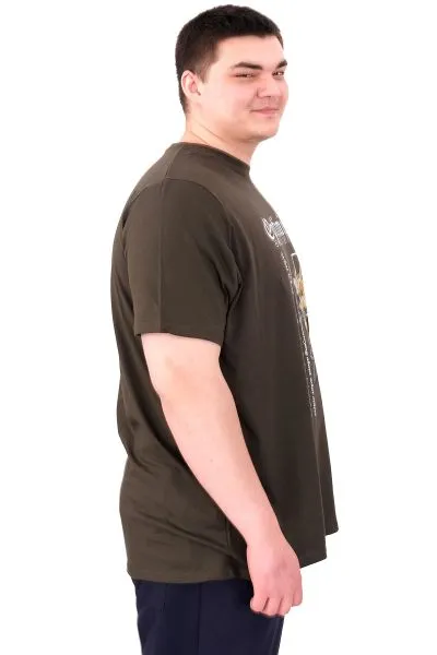 Big Size Mens Tshirt Khaki U25028