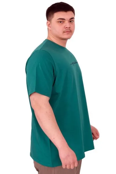 Büyük Beden Erkek T-Shirt Bisiklet Yaka FREEDOM U25033 Nefti