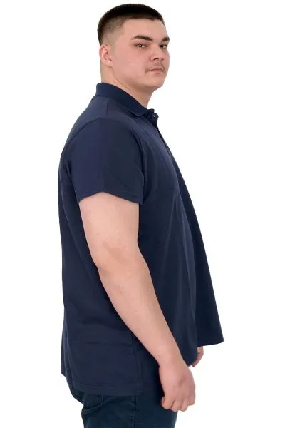 Büyük Beden Erkek T-Shirt Polo Sail Boat U25302 Indigo