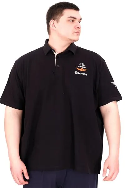 Big Size Mens Tshirt Black U25305