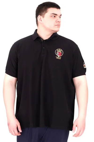 Big Size Mens Tshirt Black U25306