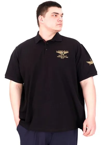 Big Size Mens Tshirt Black U25308