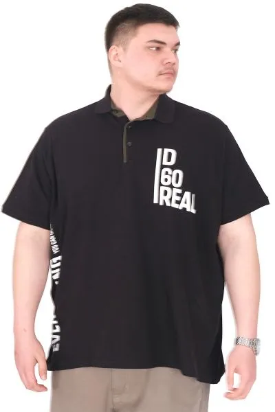 Big Size Mens Tshirt Black U25309