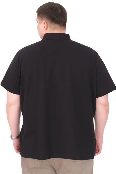 Big Size Mens Tshirt Black U25309