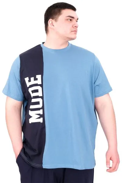Big Size Mens Tshirt Blue U25501