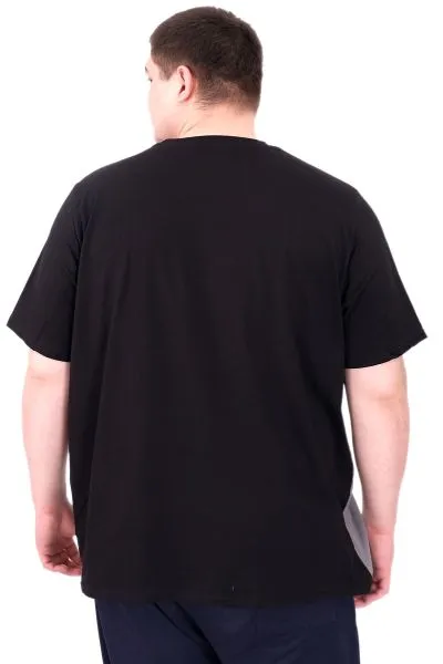 Big Size Mens Tshirt Black U25501