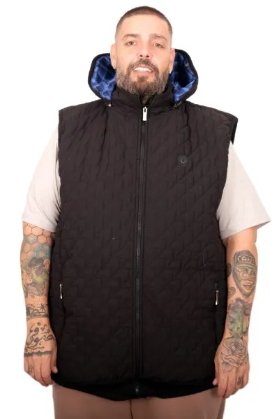 Plus Size Mens Vest u25718 BLACK
