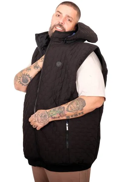 Plus Size Mens Vest u25718 BLACK