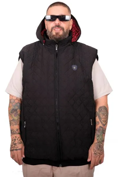 Plus Size Mens Vest u25719 BLACK