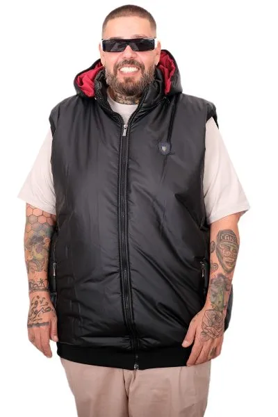 Plus Size Mens Vest u25722 BLACK