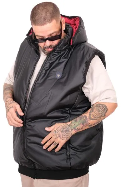 Plus Size Mens Vest u25722 BLACK