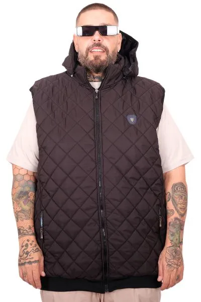 Plus Size Mens Vest u25722 BLACK