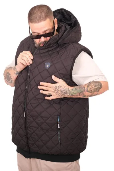 Plus Size Mens Vest u25722 BLACK