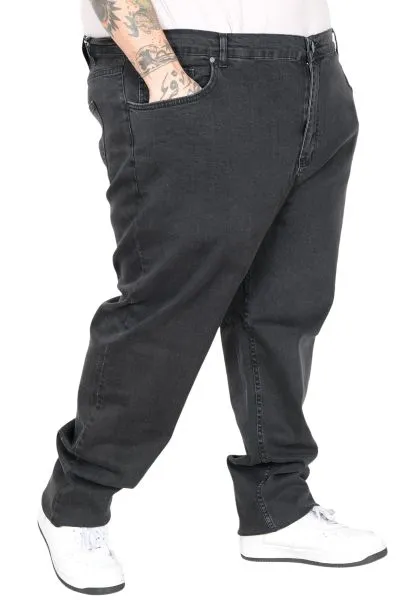 Büyük Beden Erkek Pantolon Kot Black 21920 Füme [product_color]