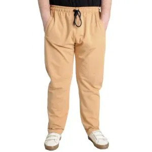 Büyük Beden Erkek Eşofman Altı Classic 2 İp 11100 Bej