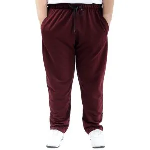 Büyük Beden Erkek Eşofman Altı Classic 2 İp 11100 Mürdüm