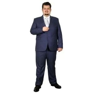 Big-Tall Men s Groom Suit Tuxedo Valentin 17004 Black
