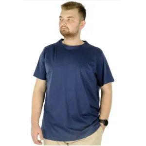 Büyük Beden Erkek T-Shirt Basic 20031 İndigo