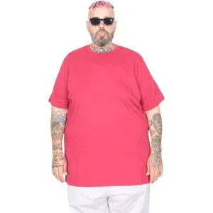 Büyük Beden Basic Tshirt 20031 Bordo
