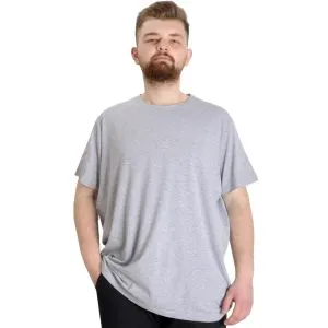 Büyük Beden Likralı T-shirt Bisiklet Yaka 20149 Grimelanj