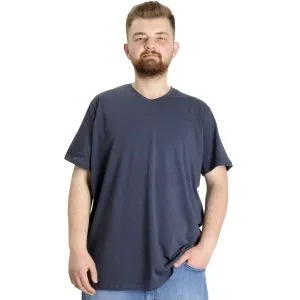 Big Size T-Shirt V Collar Elastic 20150 Smoked