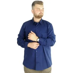 Big-Tall Mens Classic Shirt With Pocket and Lycra 20350 Mint Green