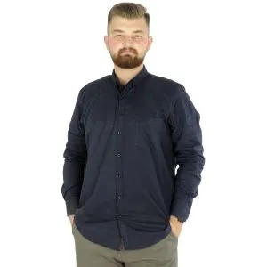 Big Size Men Linen Shirt with Lycra Band Collar 20388 Green