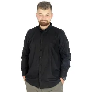 Big Size Men Linen Shirt with Lycra Band Collar 20388 Green