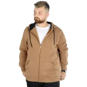 Big Tall Men s Sweatshirt with Hooded Pocket Zippered 20543 Green