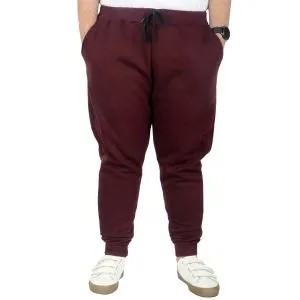 Big Size Men Sweatpants 3 yarn 20583 Damson