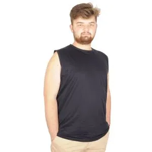Big-Tall Men Sleeveless T-Shirt 20003 Navy Blue