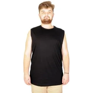 Big-Tall Men Sleeveless T-Shirt 20003 Black
