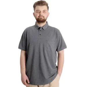 Big-Tall Men Polo T-Shirt With Pocket 20552 Antramelange