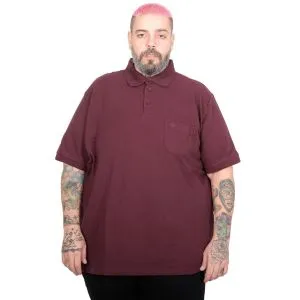 Big-Tall Men Polo T-Shirt With Pocket 20552 Plum
