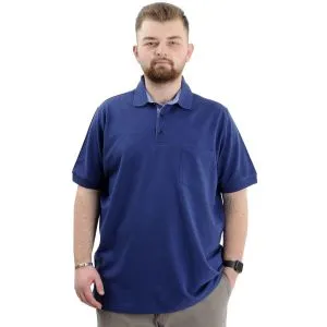 Big-Tall Men Polo T-Shirt With Pocket 20552 Indigo