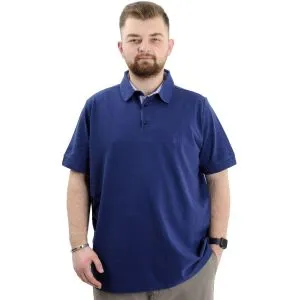 Big-Tall Men Polo T-Shirt Embroidered 20553 Indigo